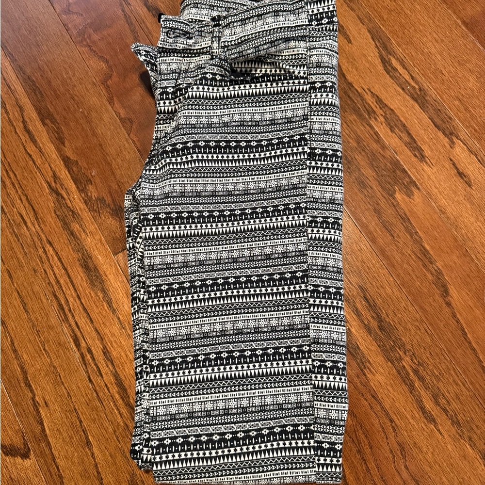 Black and White Patterned Pants from H&M